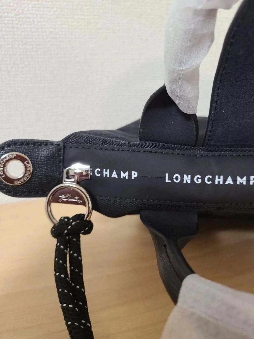 NWT Longchamp Le Pliage Energy Black Handbag Mini Pouch 2Way Crossbody Tote XS - Picture 5 of 7